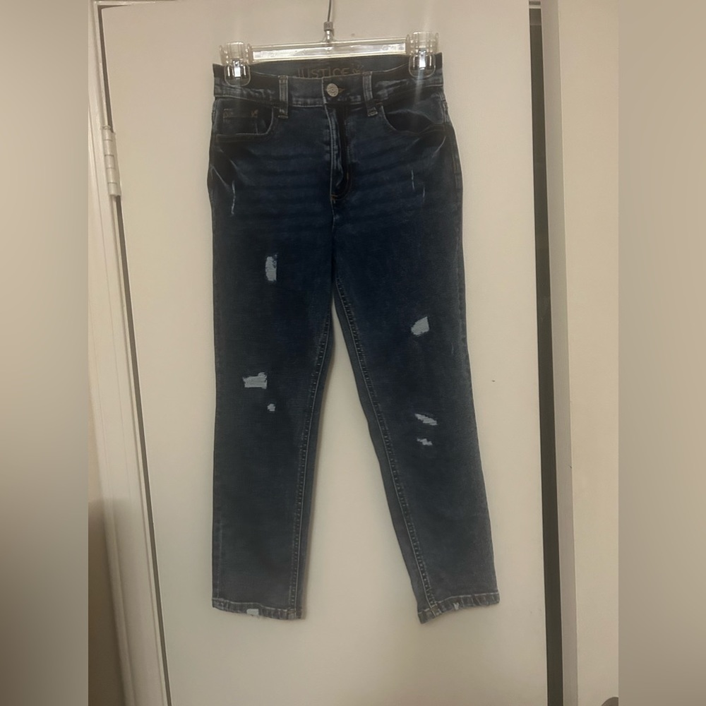 Girls justice size 12 distressed jeans